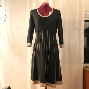 BLACK/DARK GREY NINE WEST DRESS